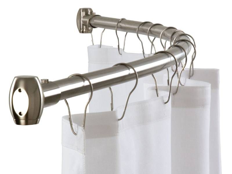 60" and 72" Curved Shower Curtain Rods